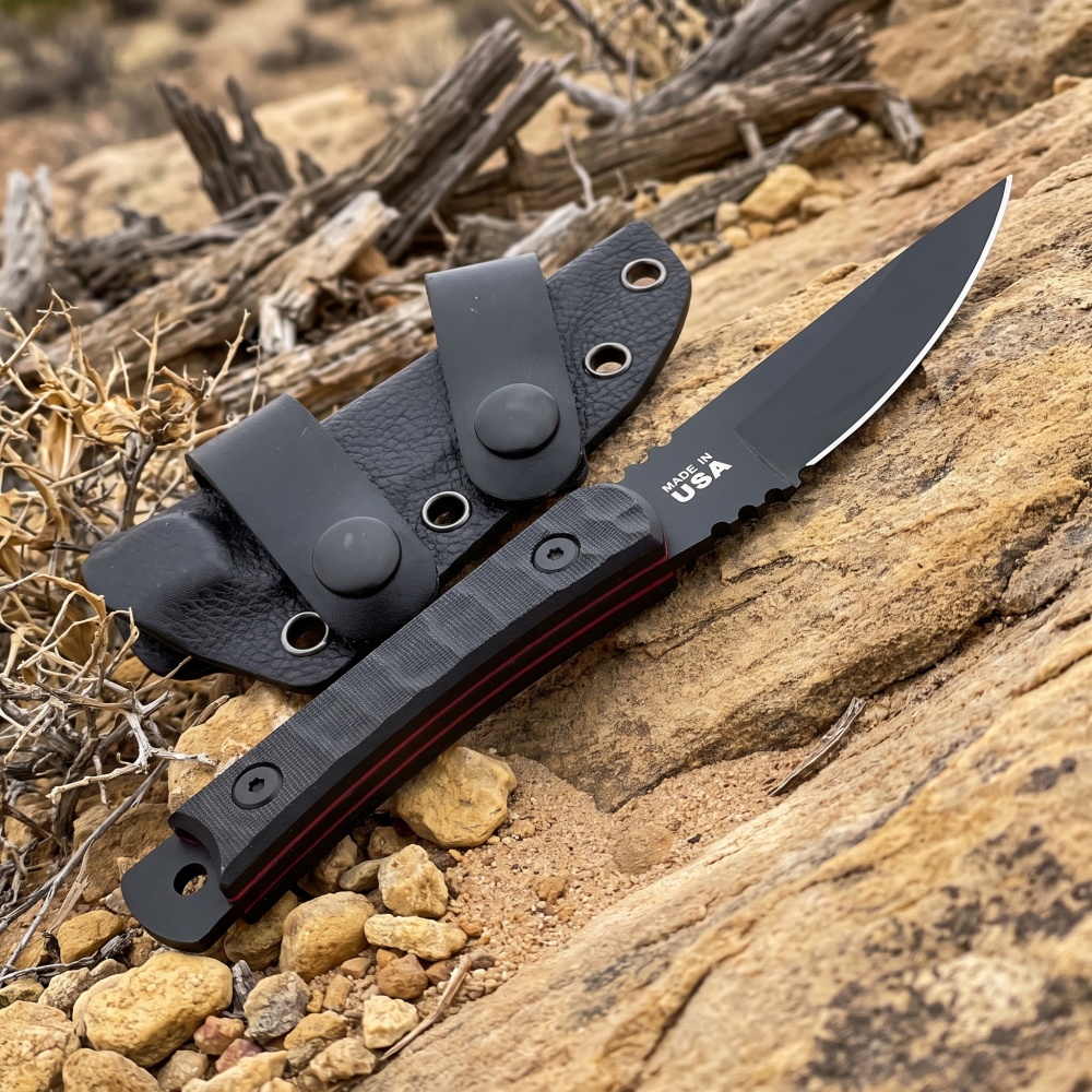 Bushcraft Knife Fixed - Couteau fixe compact Z3882 pour camping,
