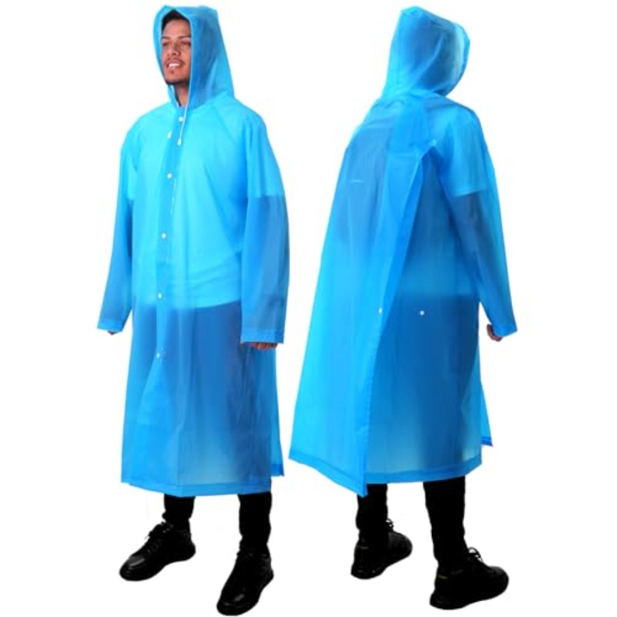 Emergency Poncho Rain - ANYOO Lot de 2 ponchos de