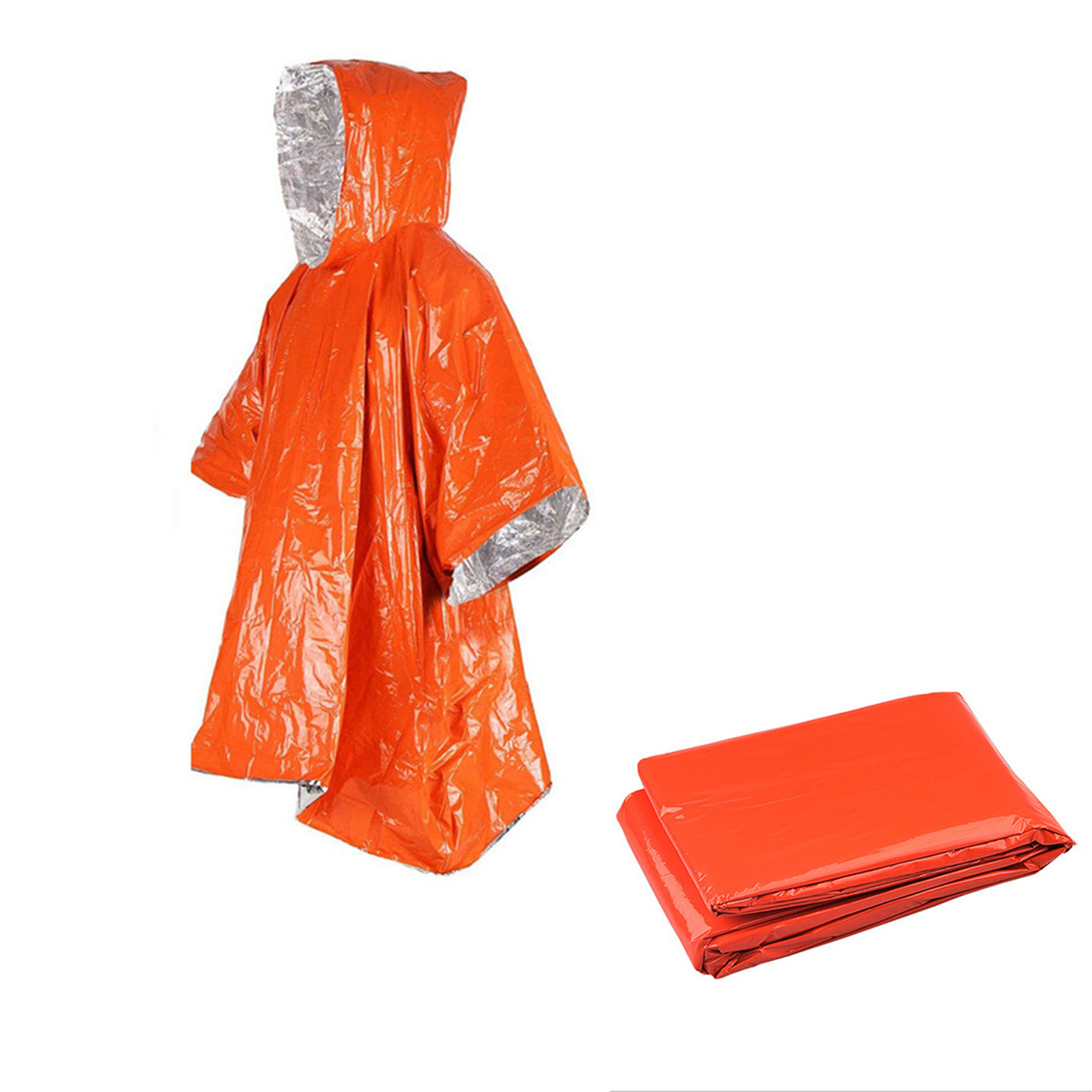 Emergency Poncho Rain - Poncho de pluie jetable d'urgence en