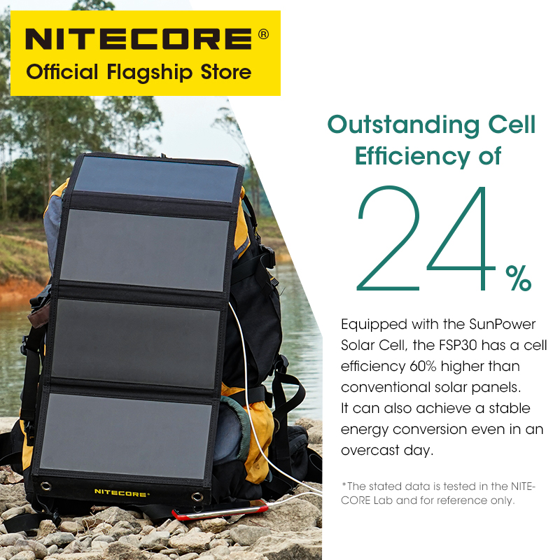 NITECORE Féventuelles 30 30W P - Solar Emergency Charger avis et prix